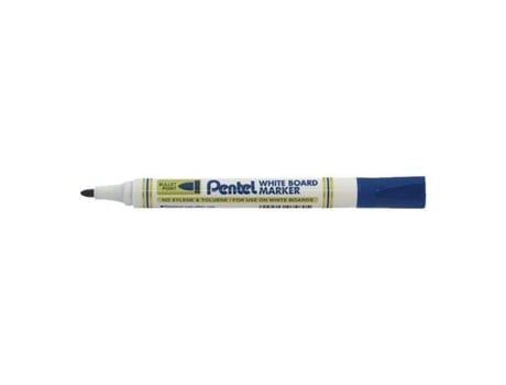 Pentel MW85 Marcador de la Junta Blanca Pigmento azul Pigmento 2.1 mm Paquete con 12