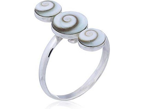 Anillo BIJOUCOLOR Ojo de Santa Lucía (Plata - Plateado - 57 cm)