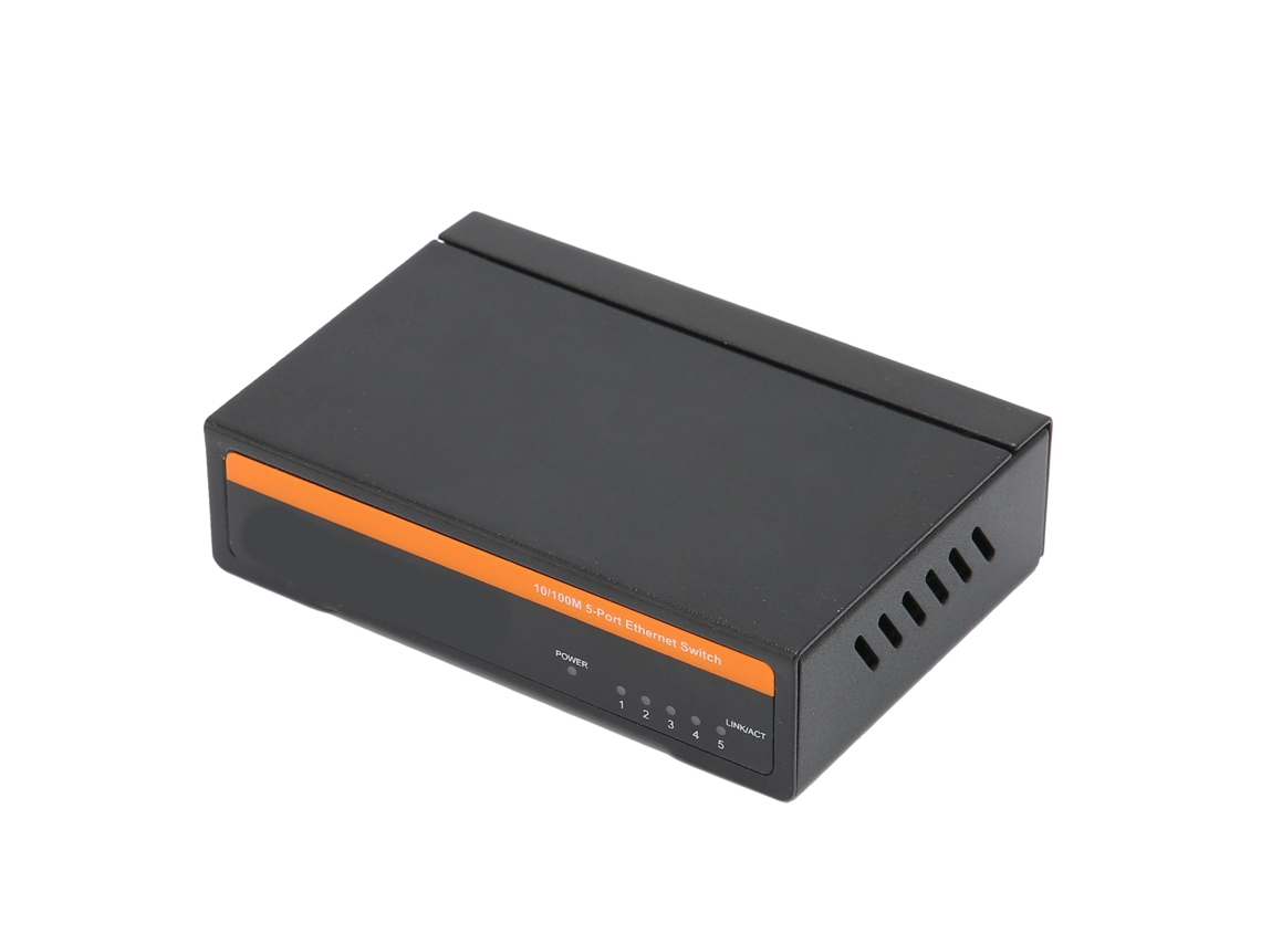 Conmutador Ethernet de fibra óptica Aetheria de 5 puertos y 100 m Tbcs4005e Plug & Play, estable para redes informáticas.