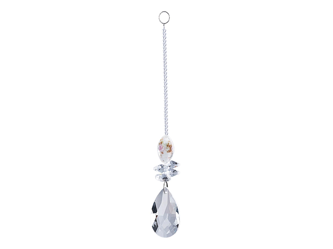 Elegante adorno colgante de cristal, creador de arcoíris, decoración para bodas, jardines o coches.