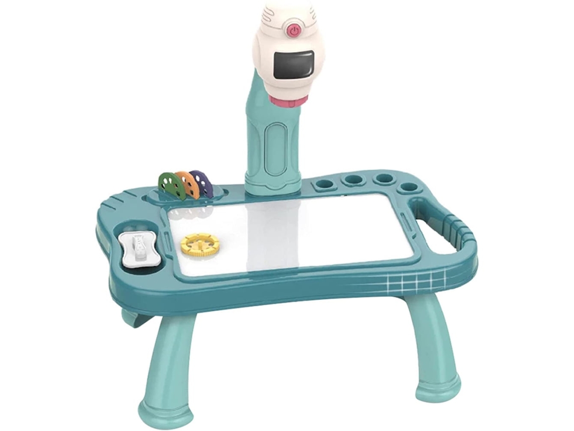 Mesa de Desenho de Projetor Inteligente Infantil Brinquedos Educativos Azul 