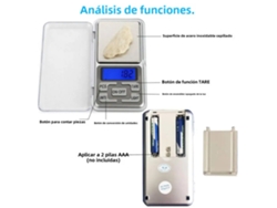 (200 G, 0,01 G) Mini Balanza Electrónica De Precisión Para Joyería, Rango De Medición Ajustable Y Precisión.