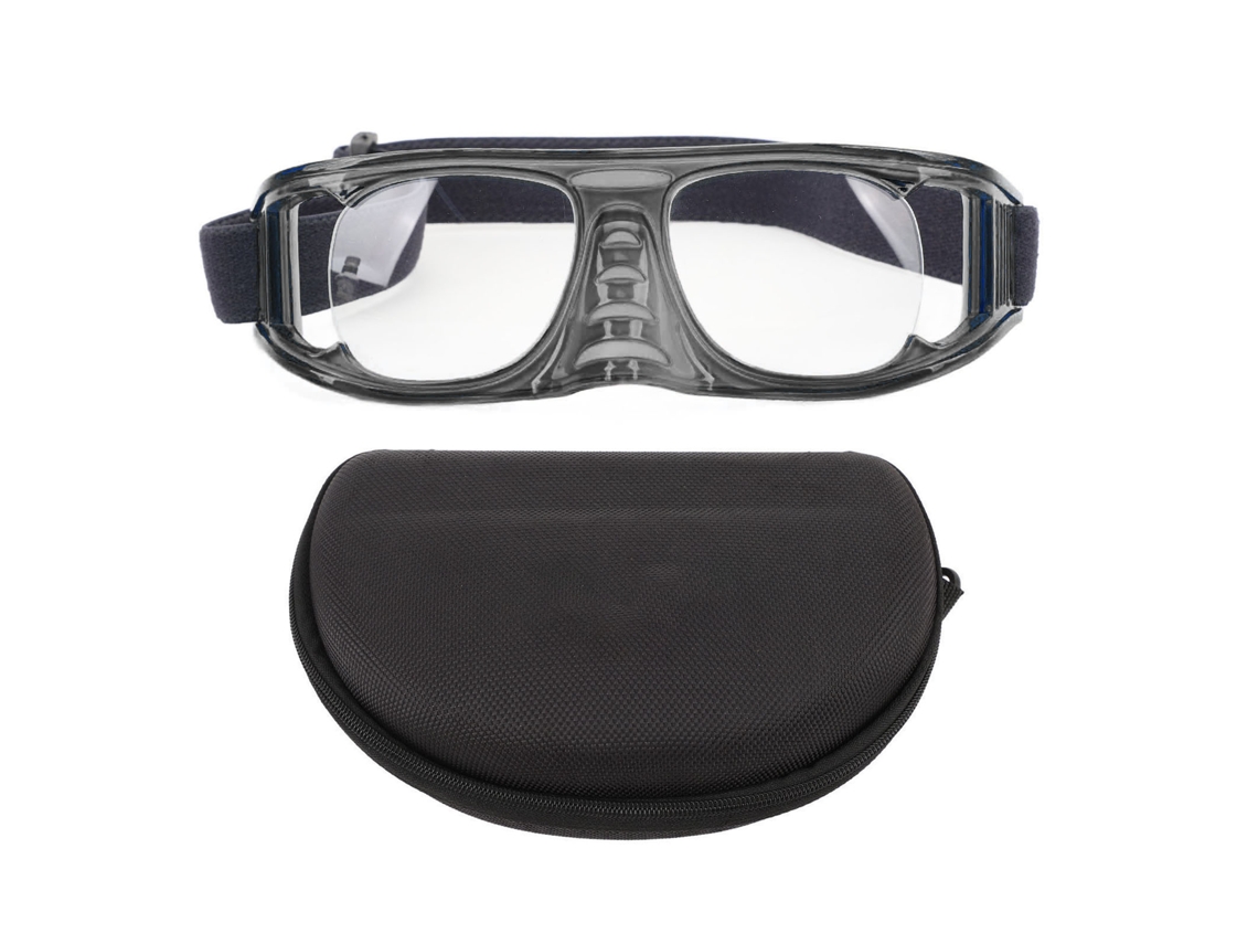 2026-gafas Deportivas De Seguridad Antideslizantes Para Baloncesto, Running Y Ciclismo Con Lentes Antiniebla Y Correa Ajustable Gris