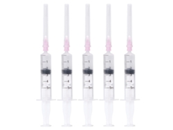 5 Jeringas De Plástico De 5 Ml Con Escala Para Rellenar Cartuchos De Tinta De Impresora