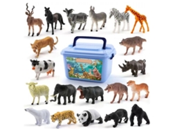 Juguete modelo de animal salvaje Mini Tigre Panda Dinosaurio CHABERLU