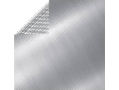 vidaXL Cubierta de piscina rectangular PE plateado 1000x600 cm