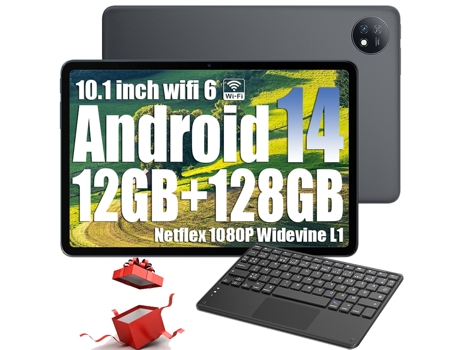 Tablet Blackview Pad7 Teclado K1(10.1'' - 8 GB - 128 GB - Gris) OSCAL