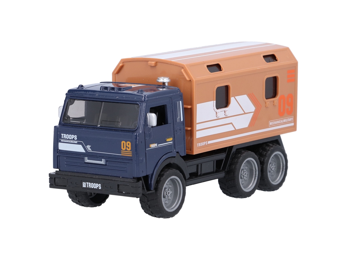 Dan26-coche Modelo Camión De Dinero Para Niños Simulación De Vehículo De Transporte Camión Juguete Marrón