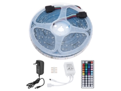 Tira de LED BJ-RGB con 300 LED, resistente al agua, flexible y regulable, para iluminación decorativa.