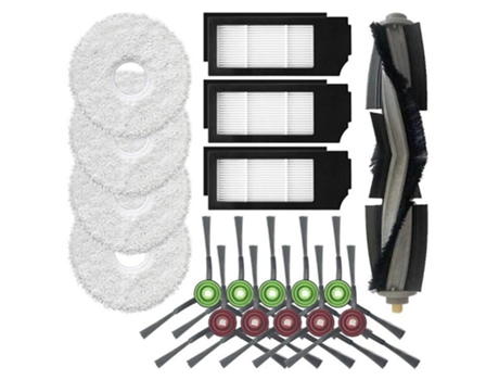 Para ecovacs deebot x1 omn mop pano escova principal escova lateral filtro hepa