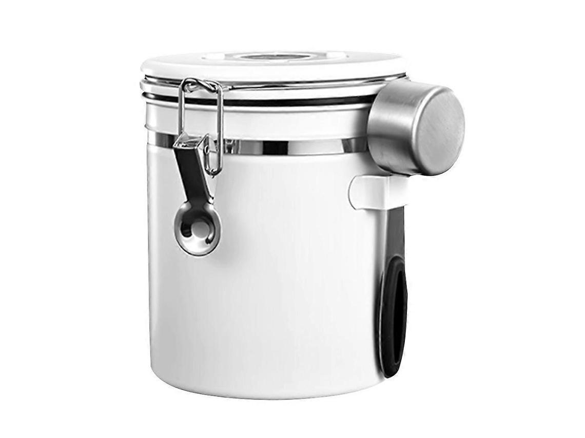 1 Conjunto De Tanque Sellado De Acero Inoxidable, Extractor De Té, Jarra De Café En Grano Con Cuchara Webake