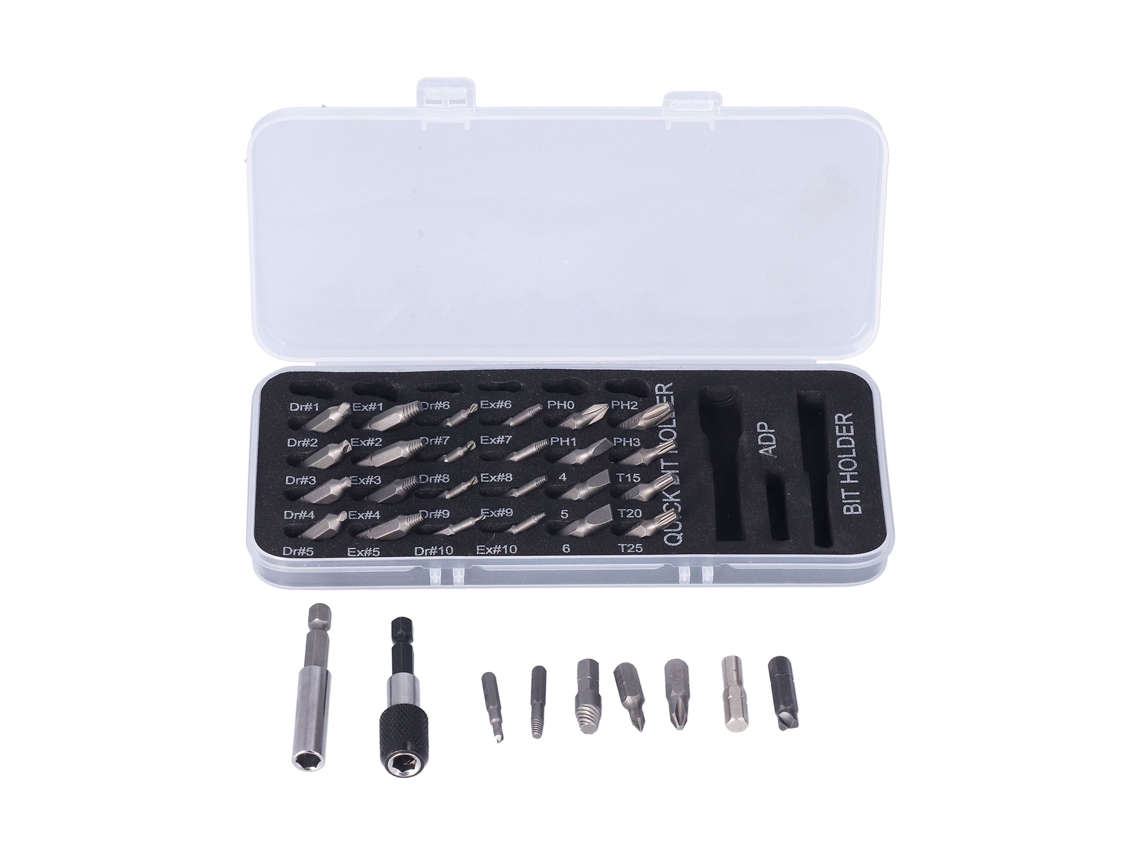 Juego De 33 Herramientas Para Extraer Tornillos Hss Dañados Y Rotos.