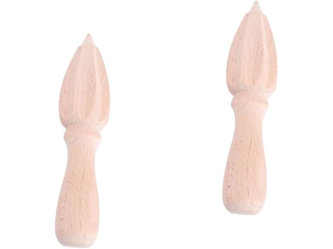 Exprimidor manual de cítricos de madera de Vayotoy (2 piezas)