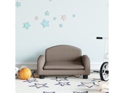 Sofá Para Niños | Sofá Infantil De Tela Gris Taupe 50x40x30 Cm Wsd252027