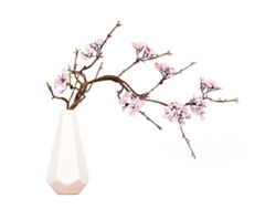 Ramo de flores de cerezo artificiales Zen para decoración del hogar