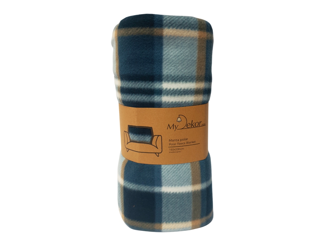 Manta Polar 150x200 Cms 210 G/m2 Azul Oscuro