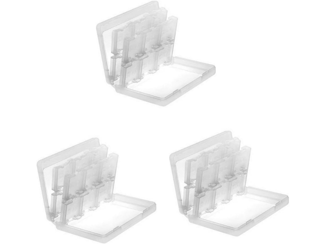 Caja Organizadora De 3 Piezas Para Juegos De Cartas, Práctica Y Blanca.