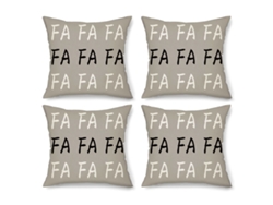 4 Fundas de Cojines Navideños Copo de Nieve Árbol de Navidad Decoración Navideña (Almohada no incluida) TRUYUETY