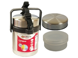 Plazo para Sólidos Cuerpo Doble de Acero Inoxidable METALTEX 1L