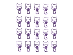 20 clips de papel decorativos reutilizables y estables con diseño elegante y estilo Hueco para taller