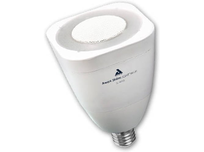 Awox Striimlight+ Bombilla led con altavoz integrado de 10w 1 blanco wifi internet radio 64mb w10 slw10