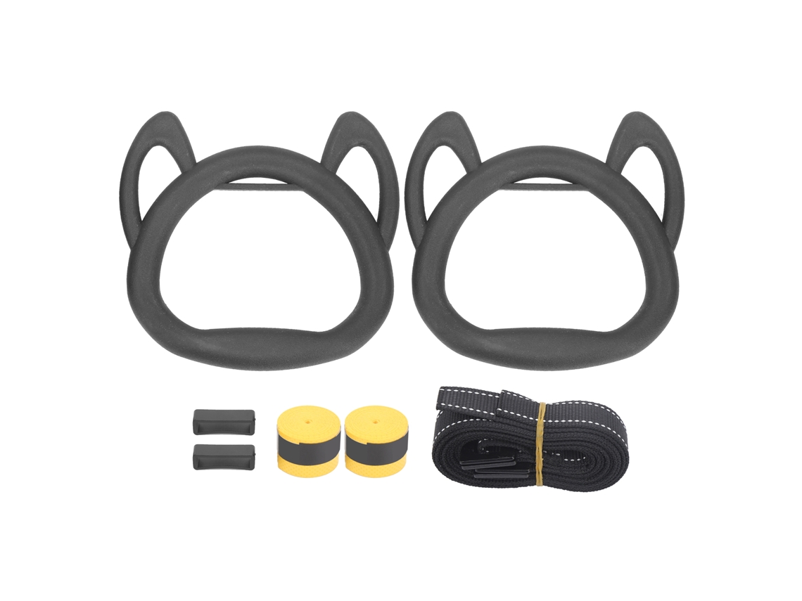 Anillos de gimnasia para niños, correas de fuerza ajustables, entrenamiento de dominadas