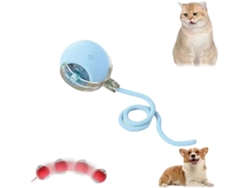 Pelota de juguete interactiva inteligente para gatos, recargable, 3 modos ajustables, azul Gertiz