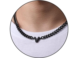 2026-cadena De Eslabón Cubano Con Initial A-z Acero Inoxidable 6.5mm 18+2 Pulgadas Colgante Letra Joyería Regalo Para Hombres Mujeres Niños