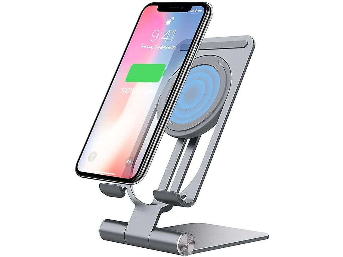 Cargador Sem Fio Qi Fast Para Apple, Samsung Yizhood Gris