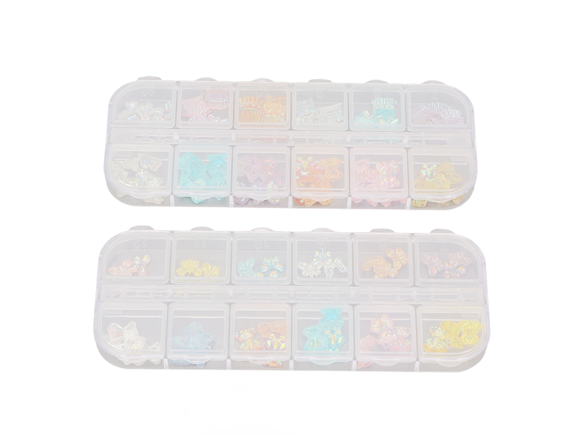 Juego De 2 Decoraciones Para Uñas Con Diferentes Formas Para Una Manicura Encantadora.