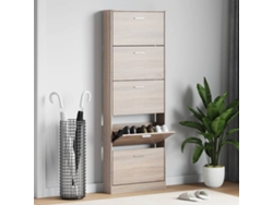 Mueble Zapatero | Armario Zapatero Color Roble Con 5 Compartimentos