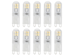 2026-10 Piezas Bombilla G9 1.4w 16led Para Lámpara Candelabro Luz De Pared Repuesto Suministros Hogar