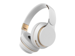Auriculares Bluetooth (blancos), Con Graves Profundos Y Cable De Audio Auxiliar Retráctil De 3,5 Mm.