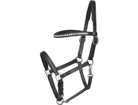 Cabezada Cuadra de cuero para caballos HORSEGUARD Poney/Full