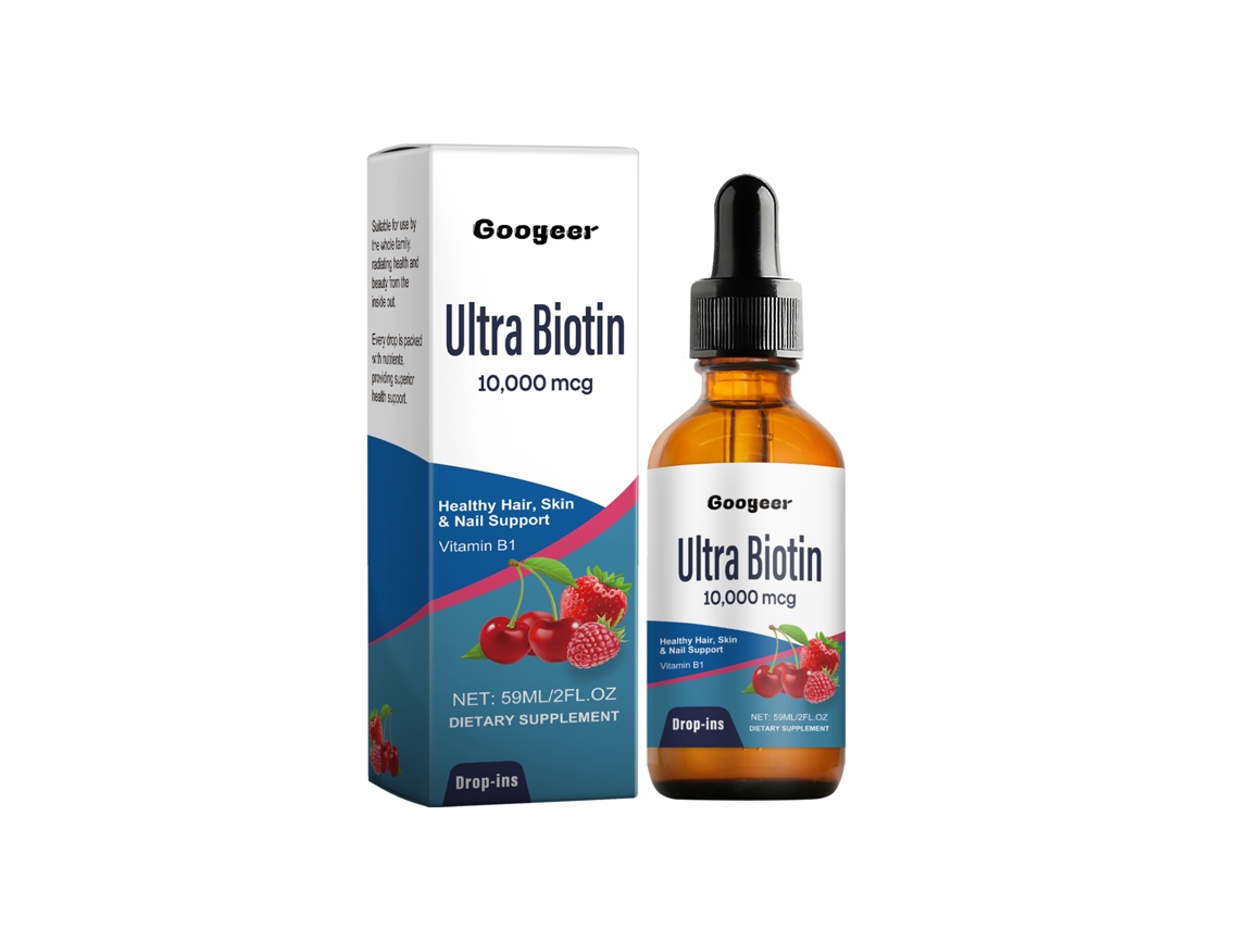 Gotas de colágeno oral como suplemento para la salud y la belleza.