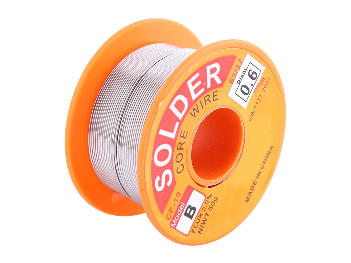 Hilo De Soldadura Con Fundente 63/37, Núcleo De Resina Al 2%, 0,6/0,8/1,0 Mm, Bobina De 50 G Para Soldadura Eléctrica.