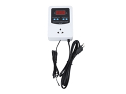 Controlador de temperatura digital de 1500 W y 10 A con pantalla LCD, termostato digital para incubadora, elaboración de cerveza, invernadero, enchufe europeo de 220 V.