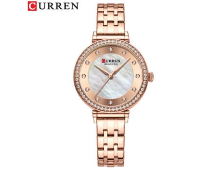 Relojes de Moda para Mujer Reloj Impermeable de Cuarzo con Correa de Acero Inoxidable para Mujer-Rosa LUUCOZK