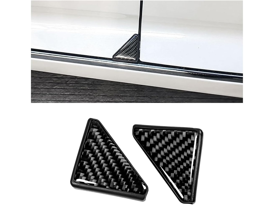 2 Cubiertas Esquina Puerta Coche Negras Anti-rayones/anti-golpes, Adhesivas Universales