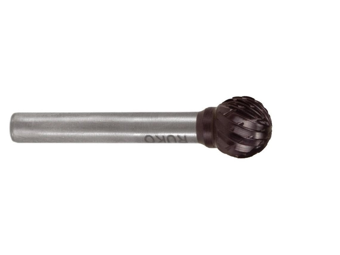 RUKO-116042TC-Fresas metal duro TiCN forma D-KUD Esférica (Ø 8 mm)