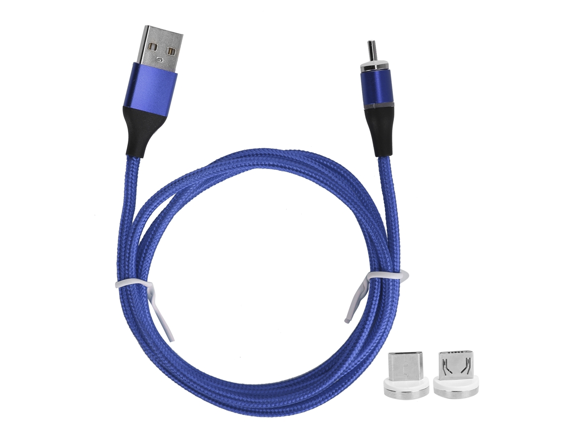 Cable de carga magnético EOOCOO (carga súper rápida de 5 A, magnético 3 en 1)
