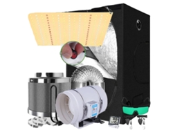 Armario de cultivo, luces LED de bajo consumo, construcción duradera, kit D, kit OEM de 120 x 60 x 150 cm