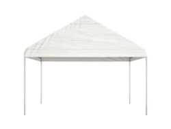 Gazebo con techo de polietileno blanco de 4,08 x 2,23 x 3,22 m Wsd174740 Lovely Home