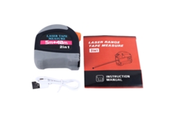 Herramienta De Medición Láser Digital 2 En 1 De 40 M/130 Pies Y Cinta Métrica Con Bloqueo Automático De 5 M/16 Pies Con Pantalla De Precisión.