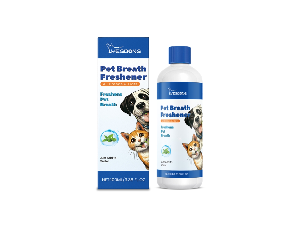 Refrescante bucal ingerible para mascotas