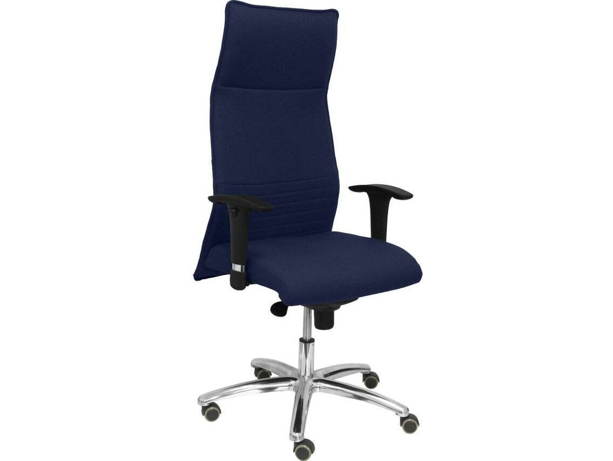 Silla de Escritorio Ejecutiva PYC Albacete XL Azul Mar con ruedas de parqué (Brazos ajustables - Tejido)
