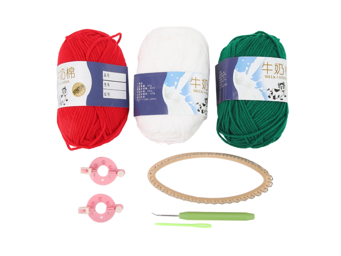Kit Para Tejer Calcetines Navideños En Casa, Con Máquina De Tejer Y Ganchillo, Ideal Para Principiantes.