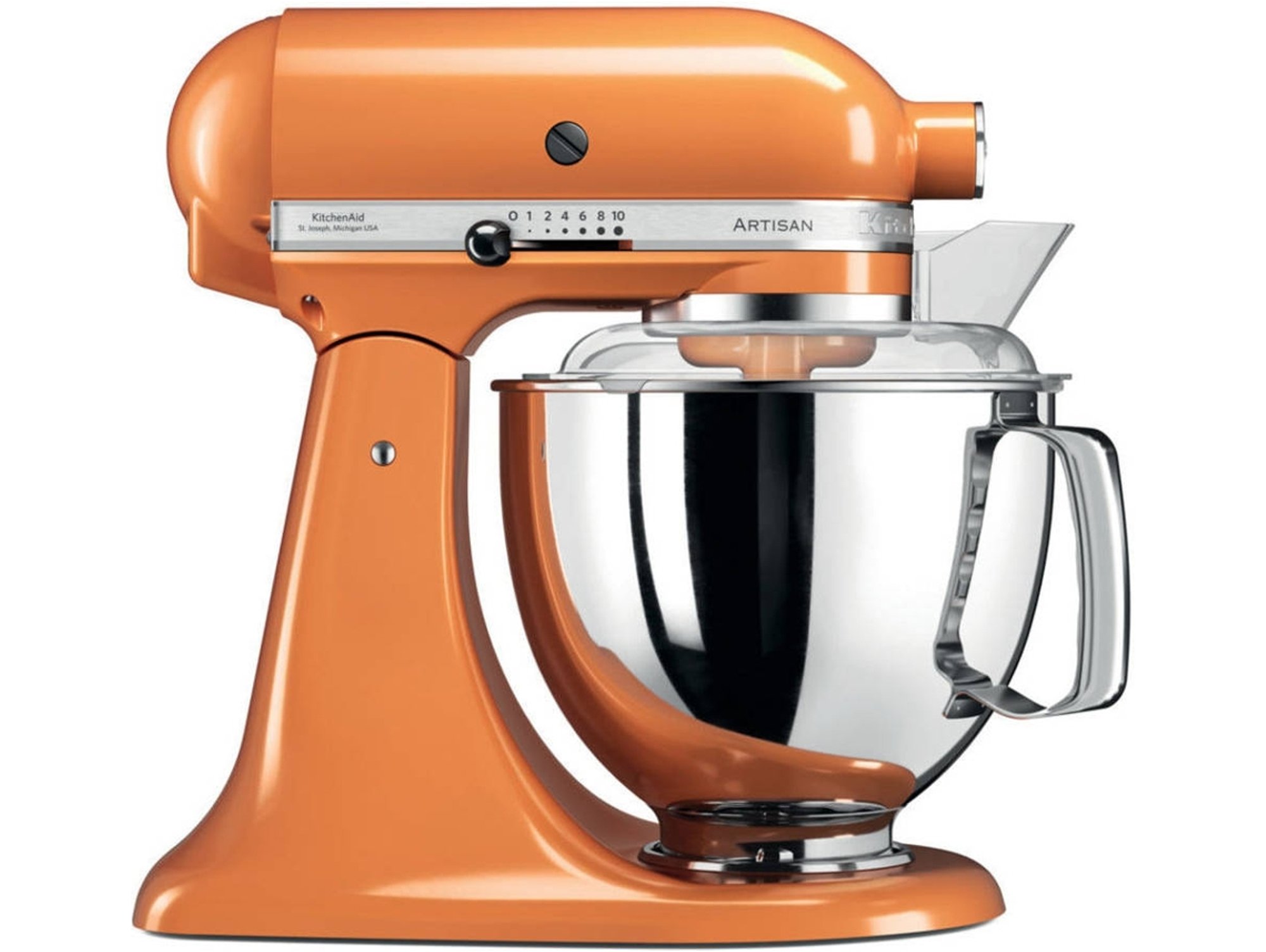 Robot De Cocina linea artisan mandarina kitchen aid 5ksm175psetg 48 naranja palanca 220 rpm 1454 5ksm175 4.8 300 4