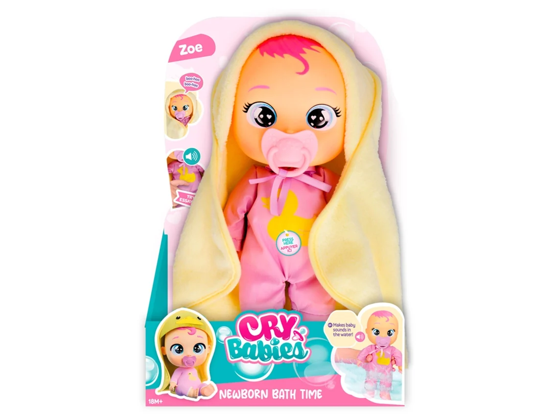 Bebés llorones - Hora del baño del recién nacido Zoe