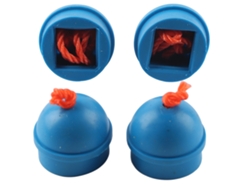 4 Soportes De Goma Para Tiza De Taco De Billar Con Cuerda, Accesorio Para Pool Y Snooker - Azul